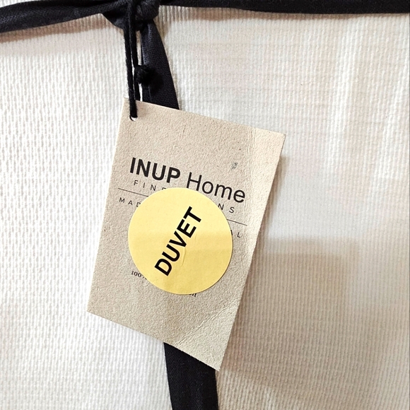 INUP Portugal KING Cotton Textured Gauze Ruffle Shabby Chic White Coverlet NEW - Picture 2 of 4